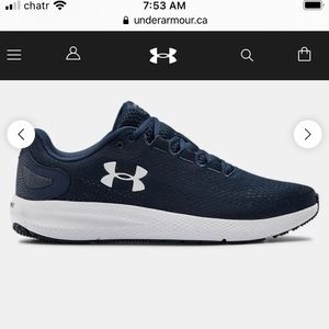 Brand new in box size 9.5 UA micro g pursuit BP men’s shoes in Navy.